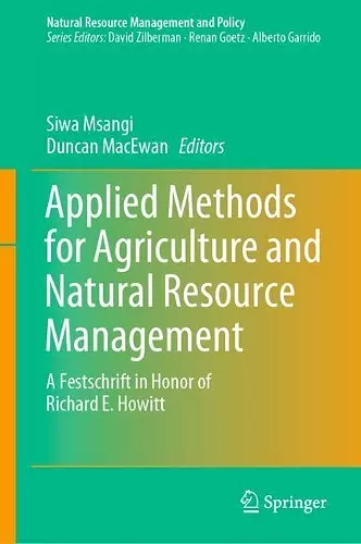 Applied Methods for Agriculture and Natural Resource Management cover