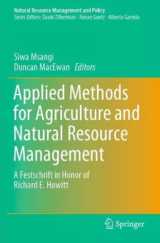 Applied Methods for Agriculture and Natural Resource Management cover