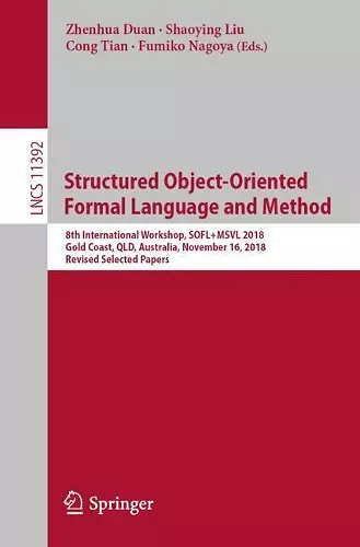 Structured Object-Oriented Formal Language and Method cover