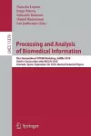 Processing and Analysis of Biomedical Information cover