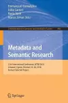 Metadata and Semantic Research cover