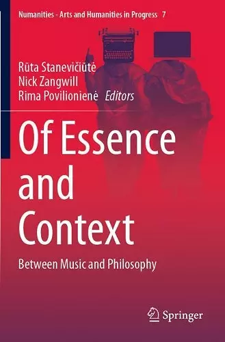 Of Essence and Context cover