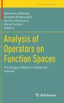 Analysis of Operators on Function Spaces cover