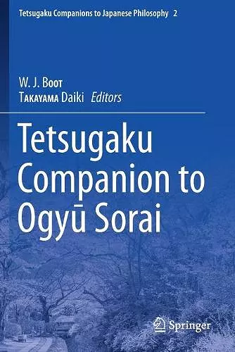 Tetsugaku Companion to Ogyu Sorai cover