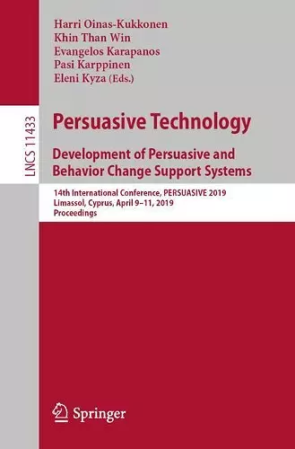 Persuasive Technology: Development of Persuasive and Behavior Change Support Systems cover