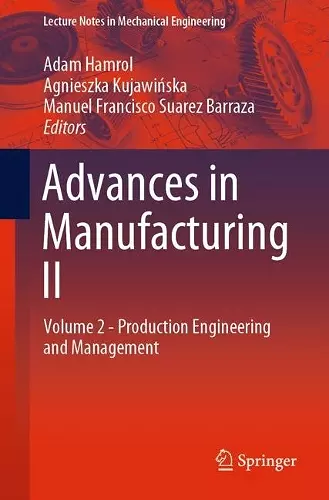 Advances in Manufacturing II cover