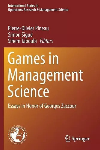 Games in Management Science cover