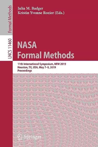 NASA Formal Methods cover
