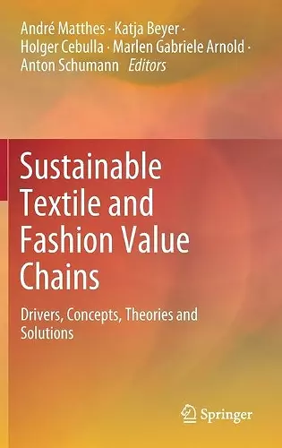 Sustainable Textile and Fashion Value Chains cover