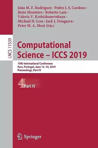 Computational Science – ICCS 2019 cover