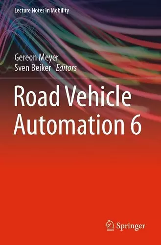 Road Vehicle Automation 6 cover