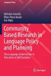 Community Based Research in Language Policy and Planning cover