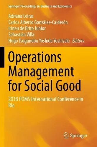 Operations Management for Social Good cover
