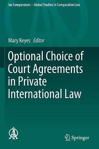 Optional Choice of Court Agreements in Private International Law cover