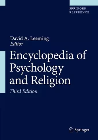 Encyclopedia of Psychology and Religion cover