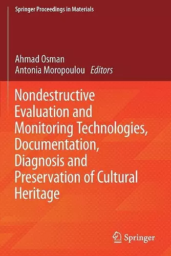 Nondestructive Evaluation and Monitoring Technologies, Documentation, Diagnosis and Preservation of Cultural Heritage cover