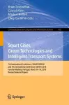 Smart Cities, Green Technologies and Intelligent Transport Systems cover