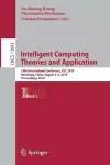 Intelligent Computing Theories and Application cover