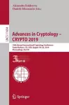 Advances in Cryptology – CRYPTO 2019 cover