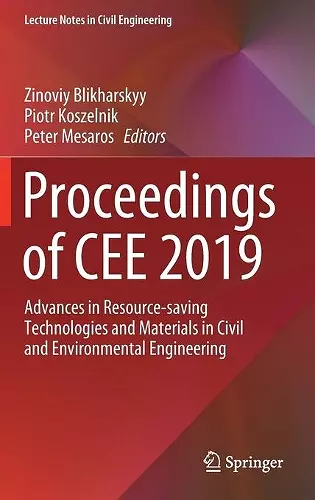 Proceedings of CEE 2019 cover