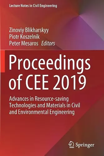 Proceedings of CEE 2019 cover