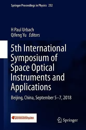 5th International Symposium of Space Optical Instruments and Applications cover
