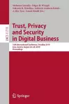 Trust, Privacy and Security in Digital Business cover
