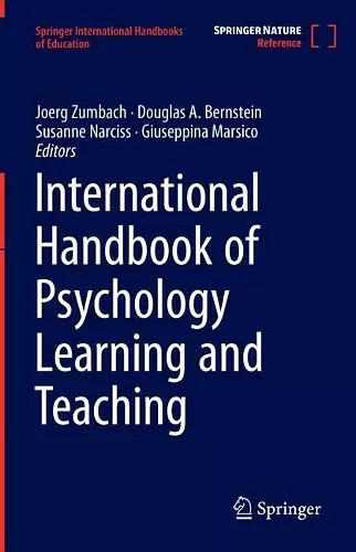 International Handbook of Psychology Learning and Teaching cover