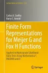 Finite Form Representations for Meijer G and Fox H Functions cover