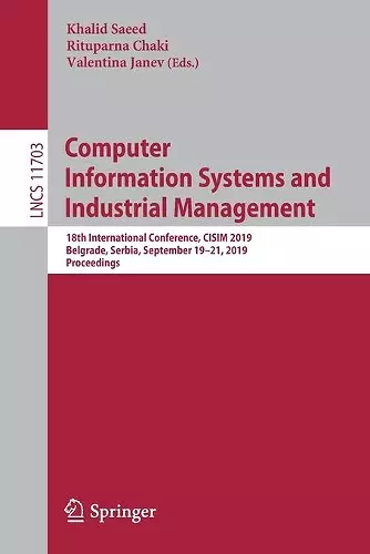 Computer Information Systems and Industrial Management cover