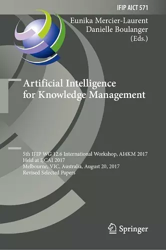 Artificial Intelligence for Knowledge Management cover