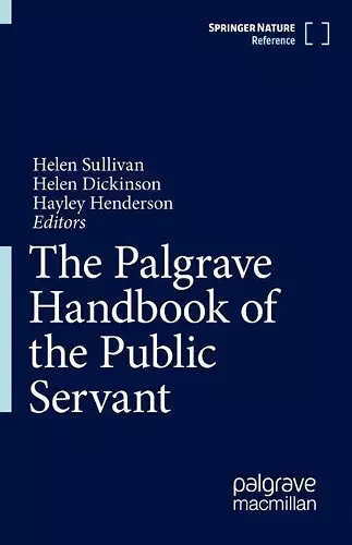 The Palgrave Handbook of the Public Servant cover