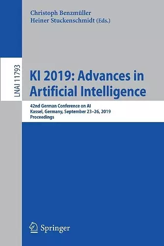 KI 2019: Advances in Artificial Intelligence cover