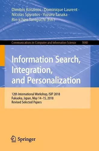 Information Search, Integration, and Personalization cover