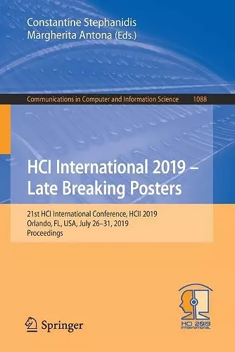 HCI International 2019 – Late Breaking Posters cover