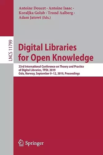 Digital Libraries for Open Knowledge cover