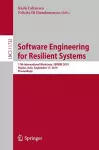 Software Engineering for Resilient Systems cover