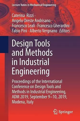 Design Tools and Methods in Industrial Engineering cover