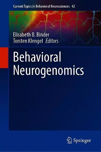 Behavioral Neurogenomics cover