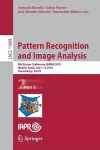 Pattern Recognition and Image Analysis cover