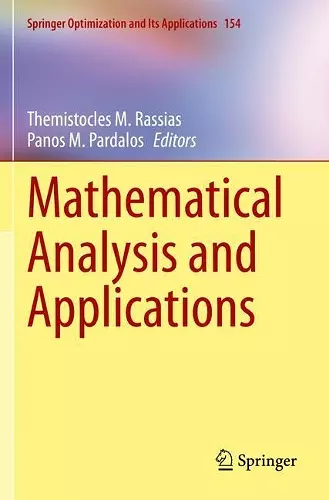 Mathematical Analysis and Applications cover