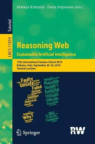 Reasoning Web. Explainable Artificial Intelligence cover