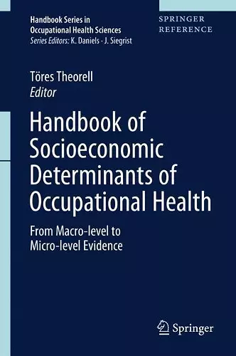 Handbook of Socioeconomic Determinants of Occupational Health cover