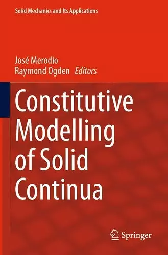Constitutive Modelling of Solid Continua cover