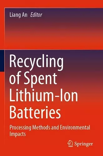 Recycling of Spent Lithium-Ion Batteries cover