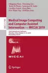Medical Image Computing and Computer Assisted Intervention – MICCAI 2019 cover