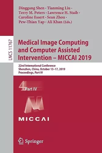 Medical Image Computing and Computer Assisted Intervention – MICCAI 2019 cover