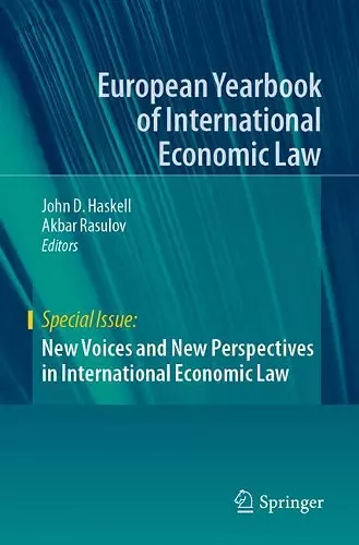 New Voices and New Perspectives in International Economic Law cover