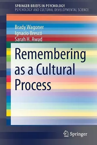 Remembering as a Cultural Process cover