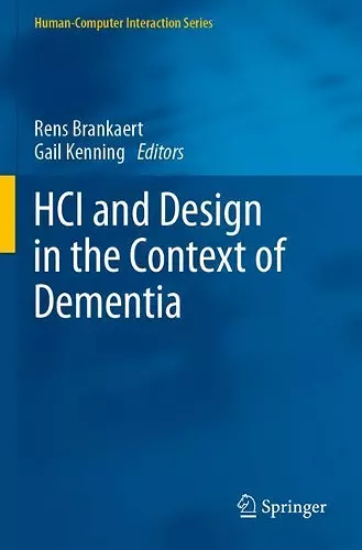 HCI and Design in the Context of Dementia cover